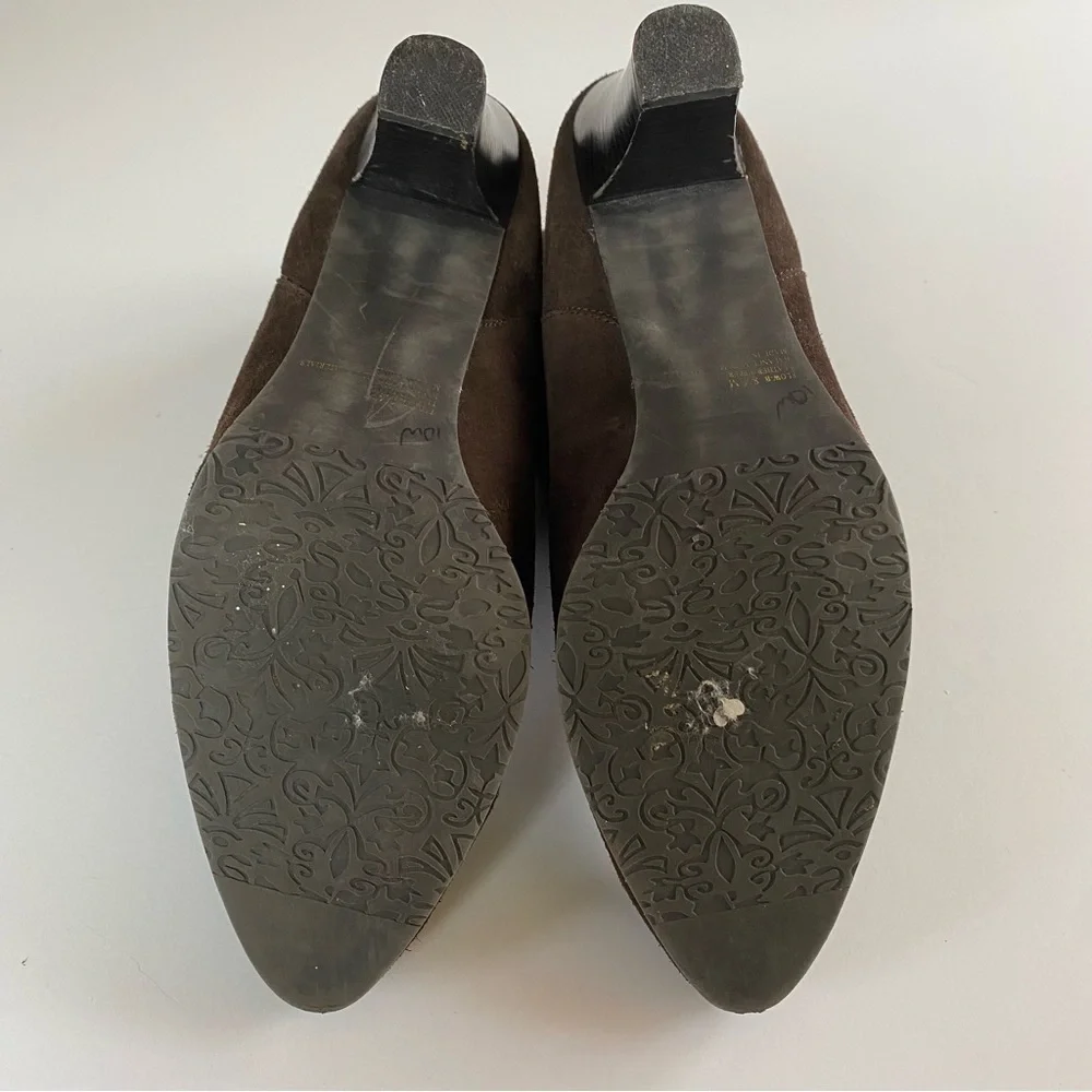 MARKON Brown Suede Ankle Boots Women’s Size  8.5 8-1/2